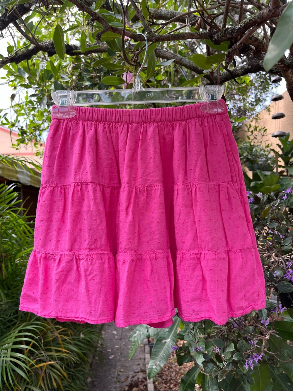 Hollister Hot Pink Tiered Mini Skirt, women’s size small